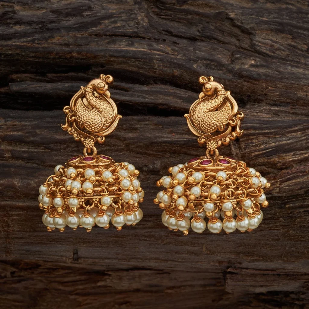 Elegant Peacock Design Antique Earring for Traditional Wear