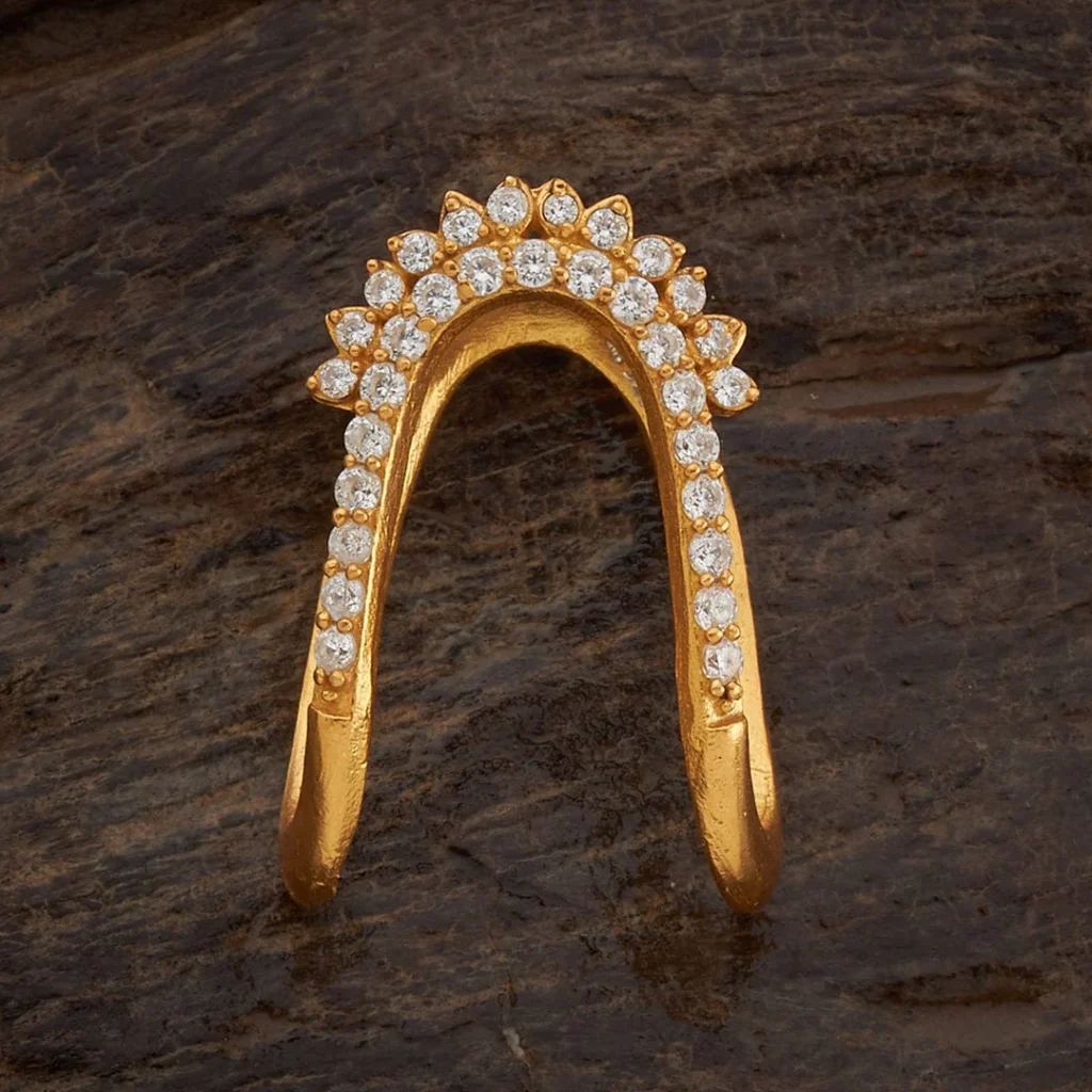 Elegant Silver Temple Finger Ring for Traditional Look