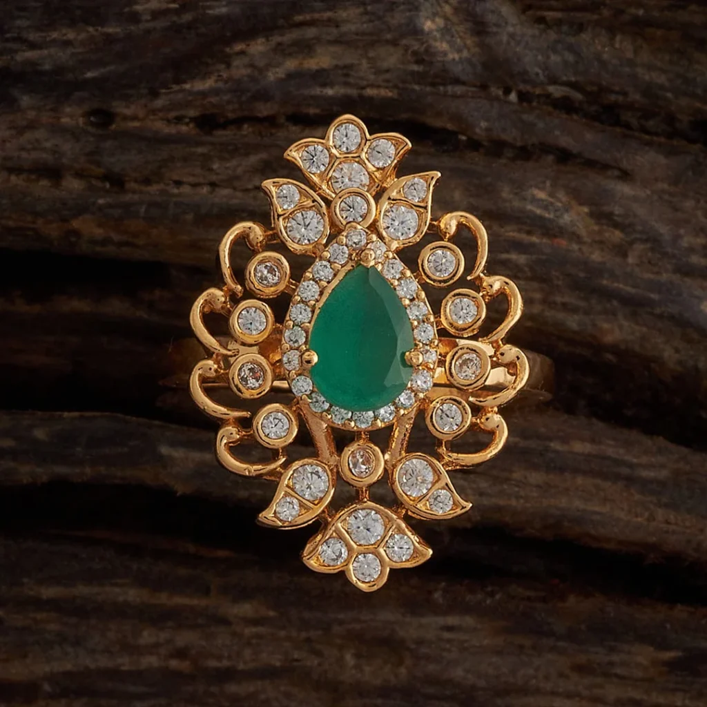 Elegant Zircon Finger Ring for Sparkling Look