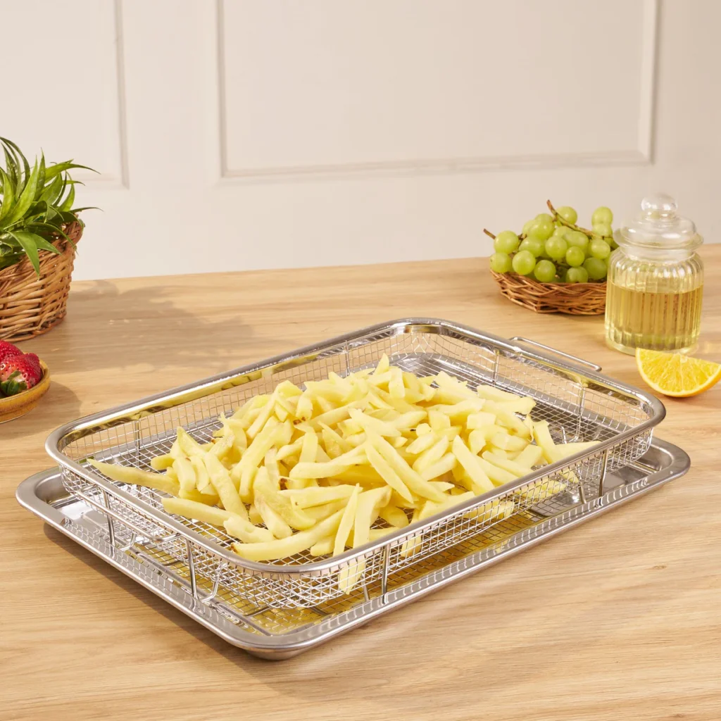 Multifunctional Fryer Tray Set for Easy Cooking and Crispy Frying