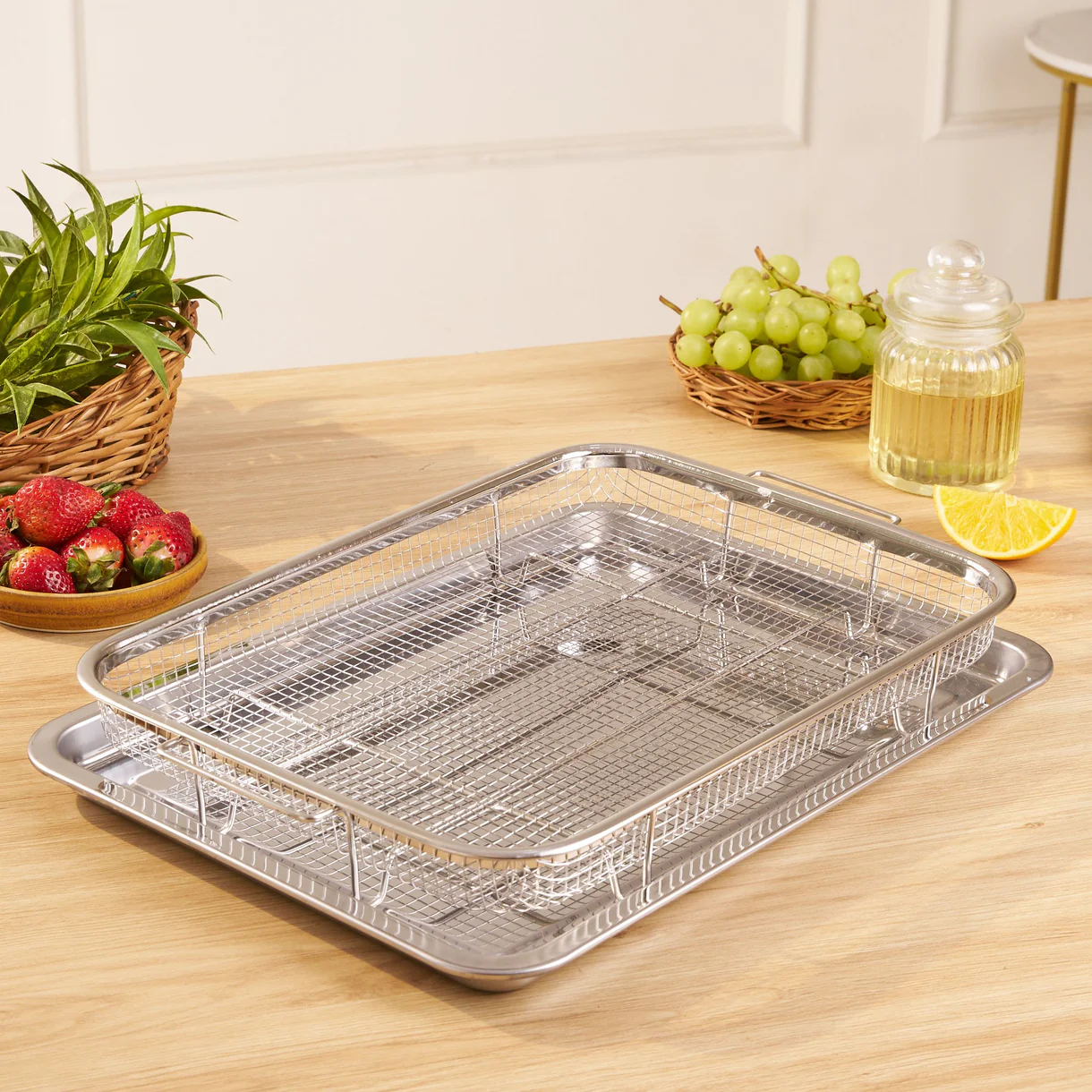 Multifunctional Fryer Tray Set for Easy Cooking and Crispy Frying - Image 2