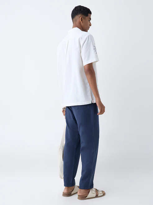ETA White Sun Detailed Relaxed-Fit Cotton Shirt - Image 2