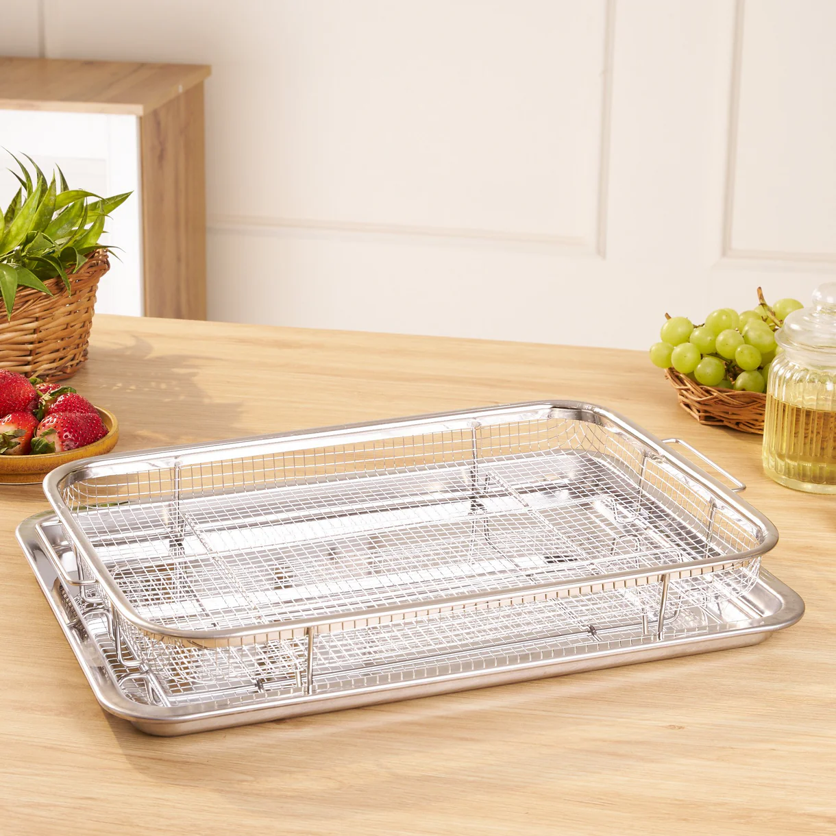 Multifunctional Fryer Tray Set for Easy Cooking and Crispy Frying - Image 3