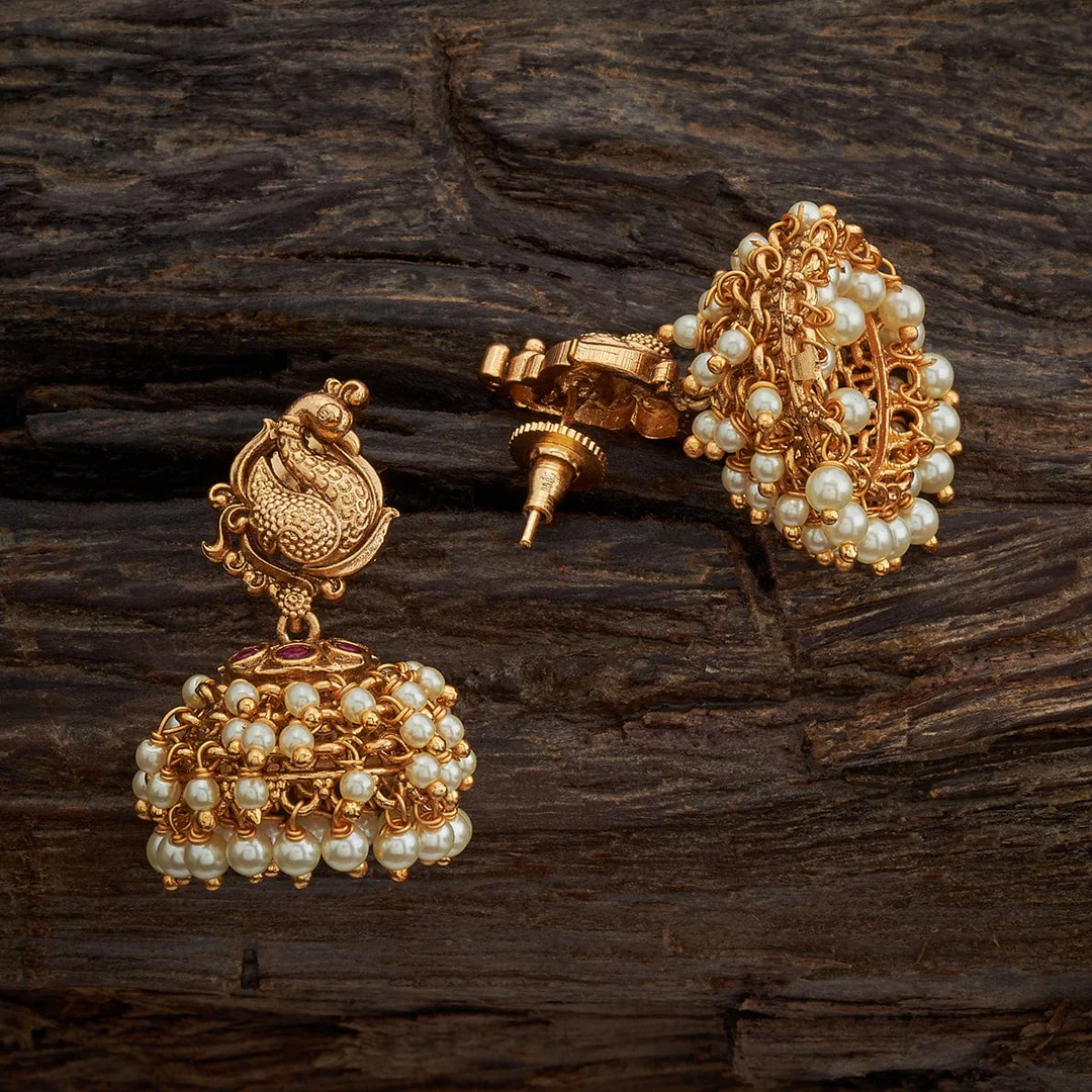 Elegant Peacock Design Antique Earring for Traditional Wear - Image 2