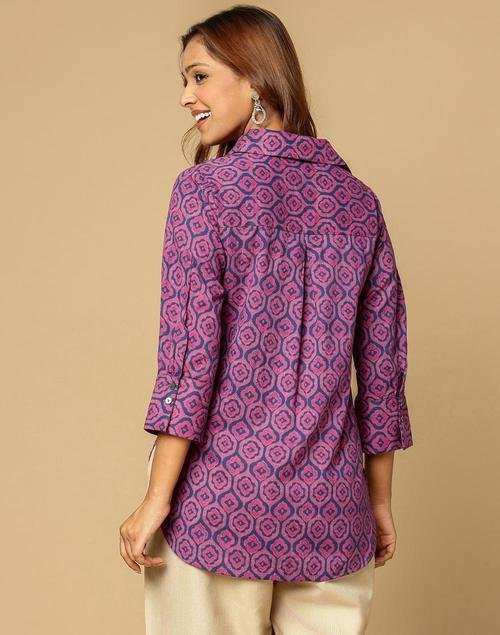 Blue Cotton Tunic for Everyday Comfort and Style - Image 4