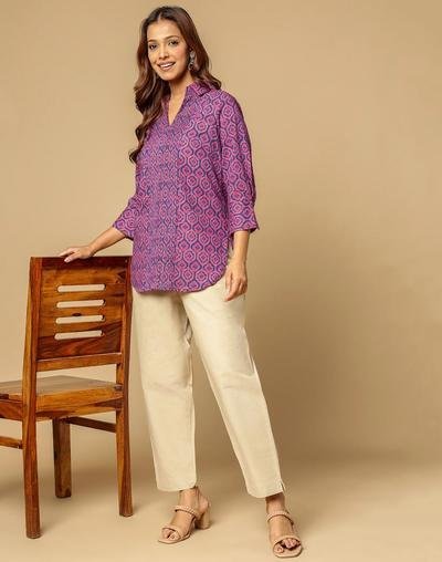 Blue Cotton Tunic for Everyday Comfort and Style - Image 5