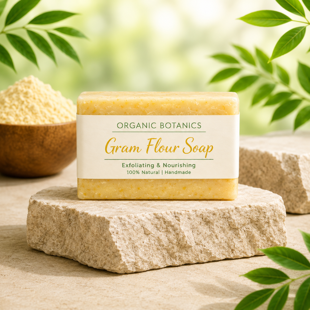 Gram Flour Soap for Gentle Skin Cleansing & Glow