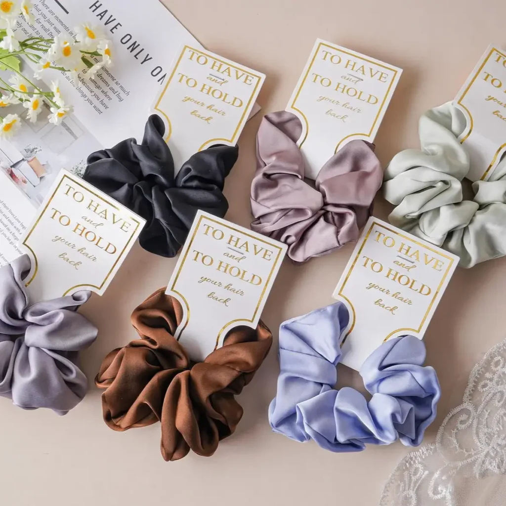 Strong Hold Hair Scrunchies for Women